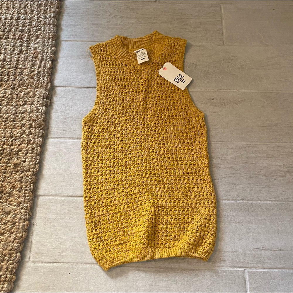 Crochet knit sweater vest